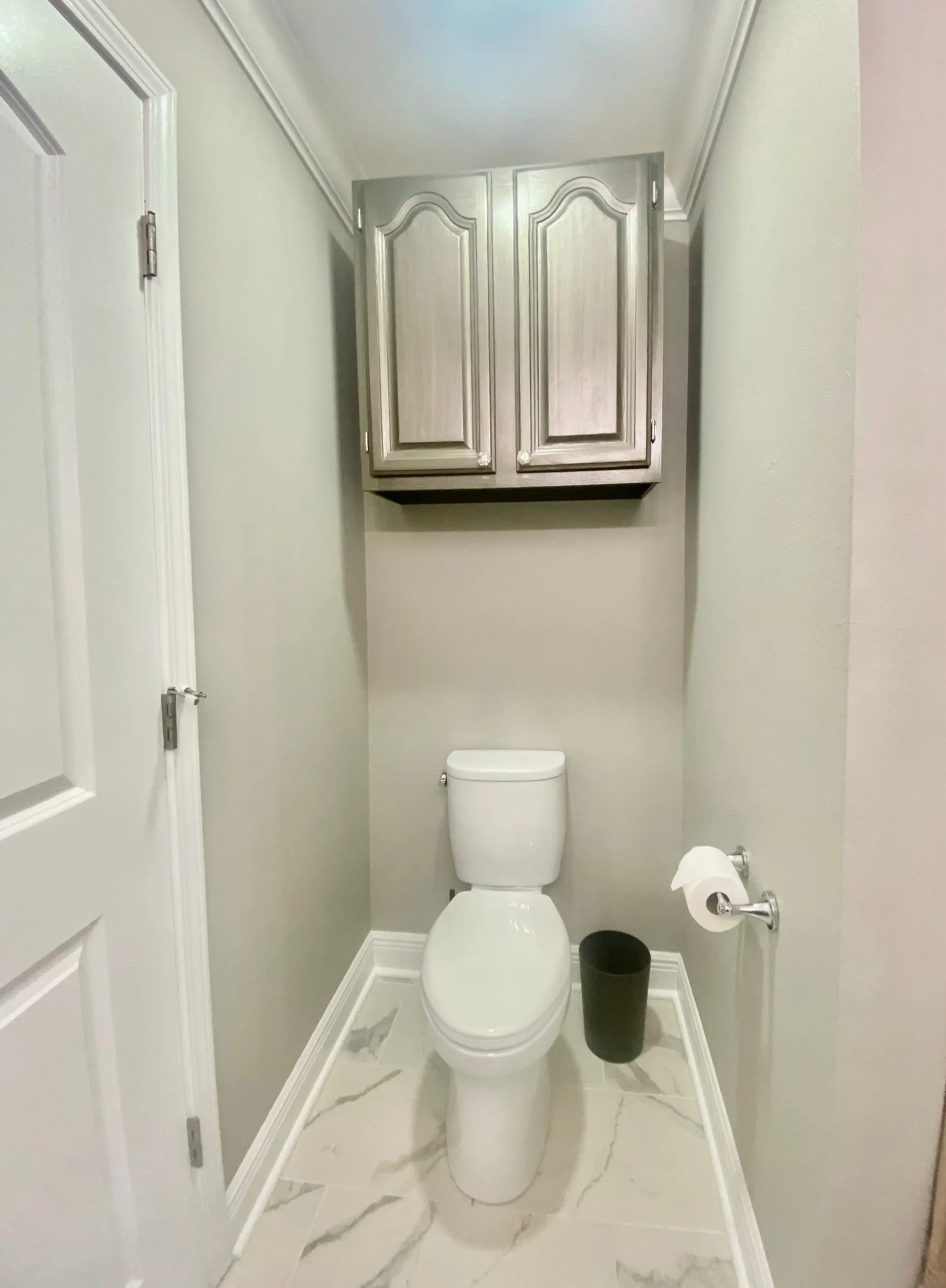 Additional storage over the Toto toilet