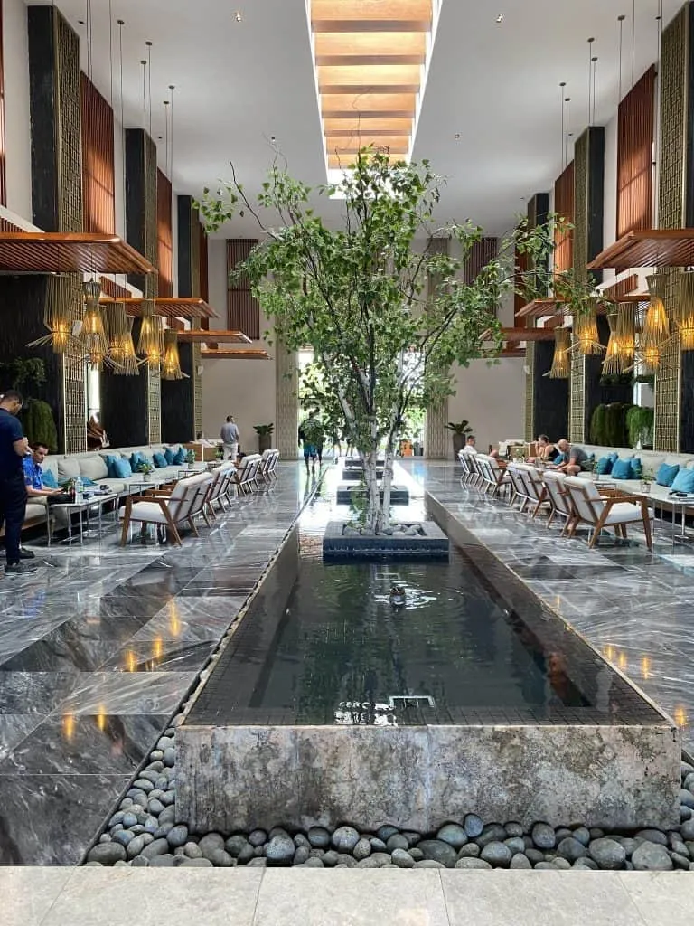 The main check-in lobby