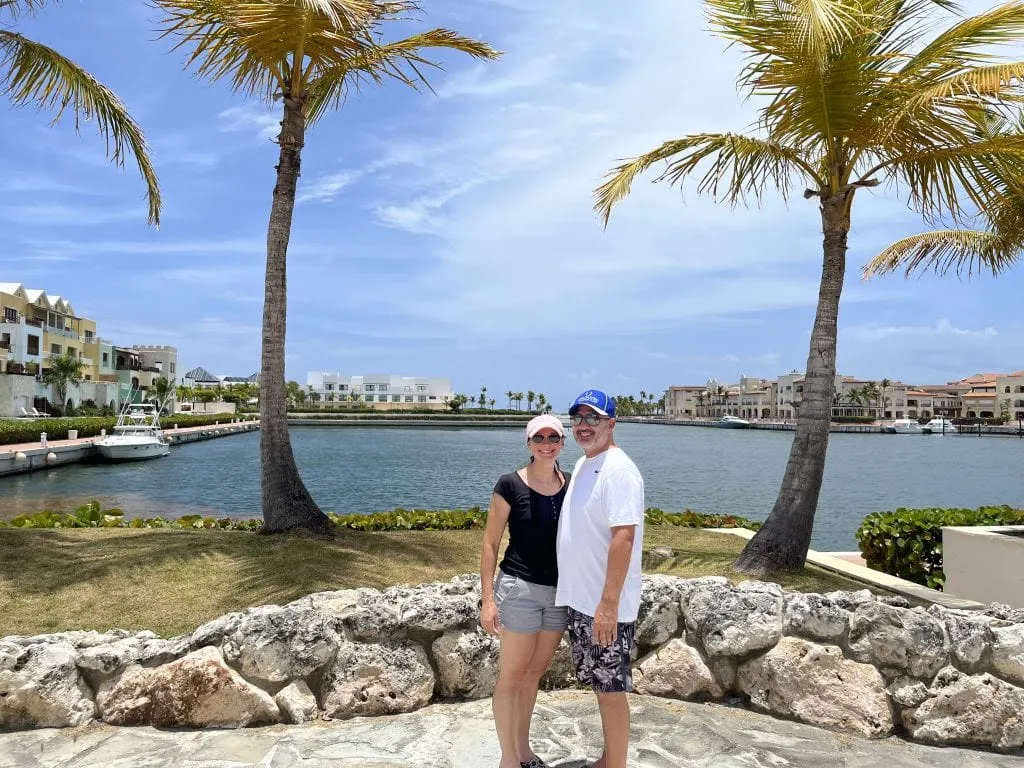 Jessica and Jason at the resort